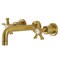 Kingston Brass KS8127NX Two-Handle Wall Mount Bathroom Faucet, Brushed Brass KS8127NX - alternate 1